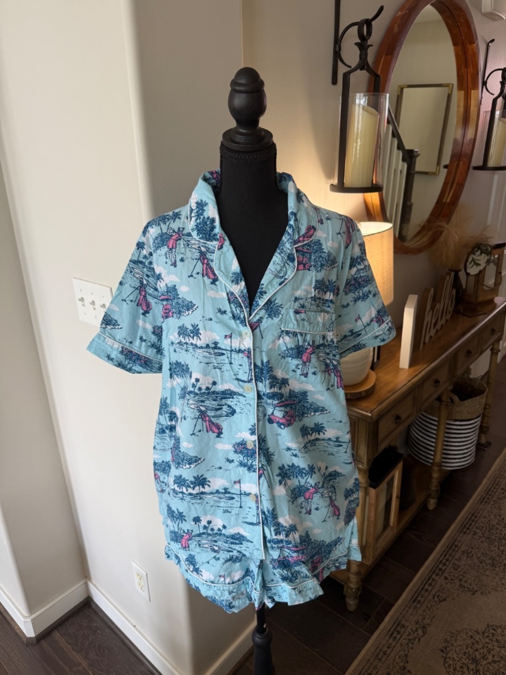 Printfresh Golf Organic Cotton Short PJ Set.  Size XL. - Picture 3 of 7